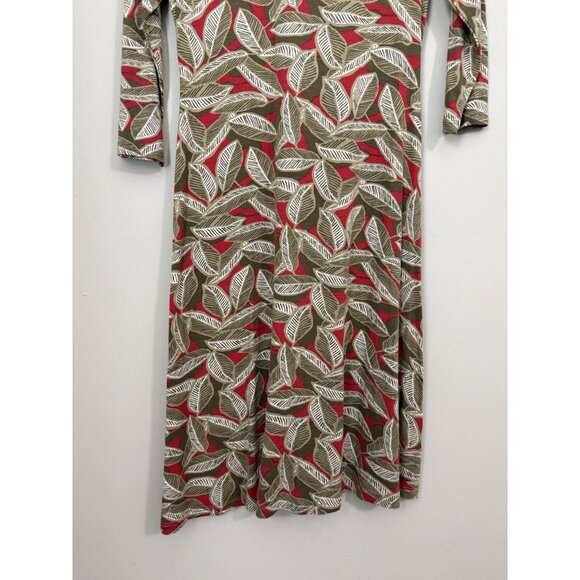 Boden Women's Jersey Knit Twist Front Leaf Design Size 12R Casual, Career, Event - Picture 9 of 11